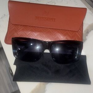 Missoni Black / PurpleSunglasses with Brown Case